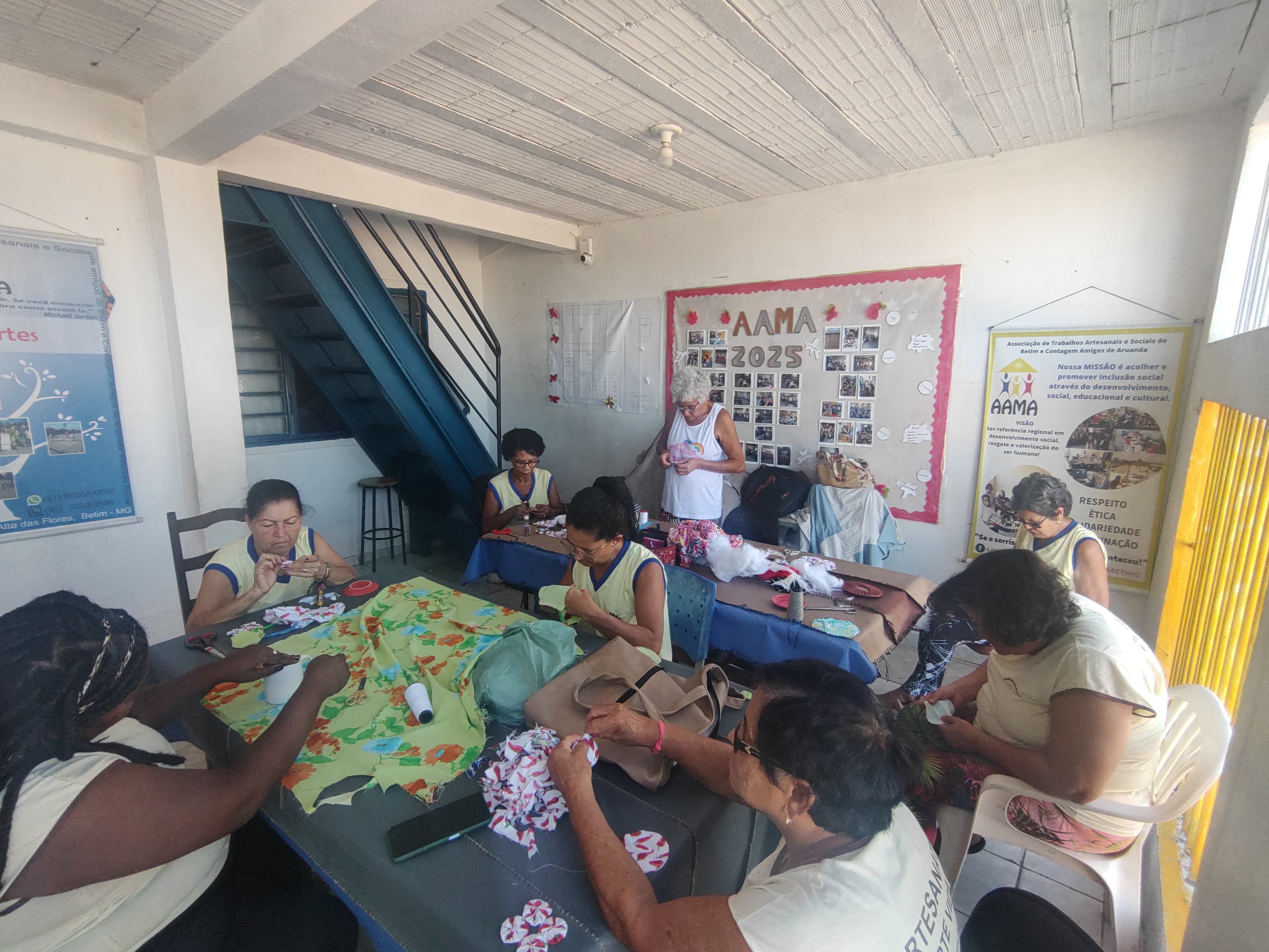AMMA oferece oficinas de artesanato e pintura em tecido