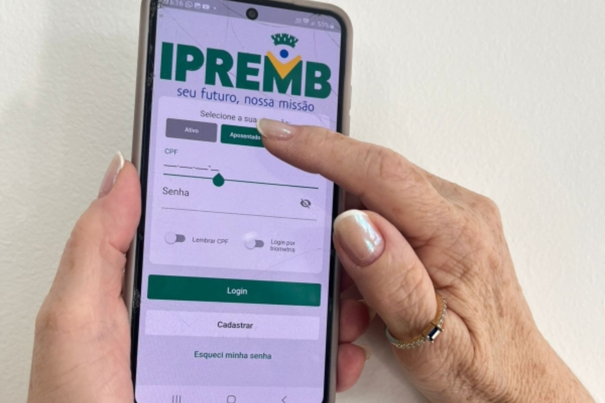 Prova de vida pode ser feita presencialmente, na sede do Ipremb, ou pelo aplicativo