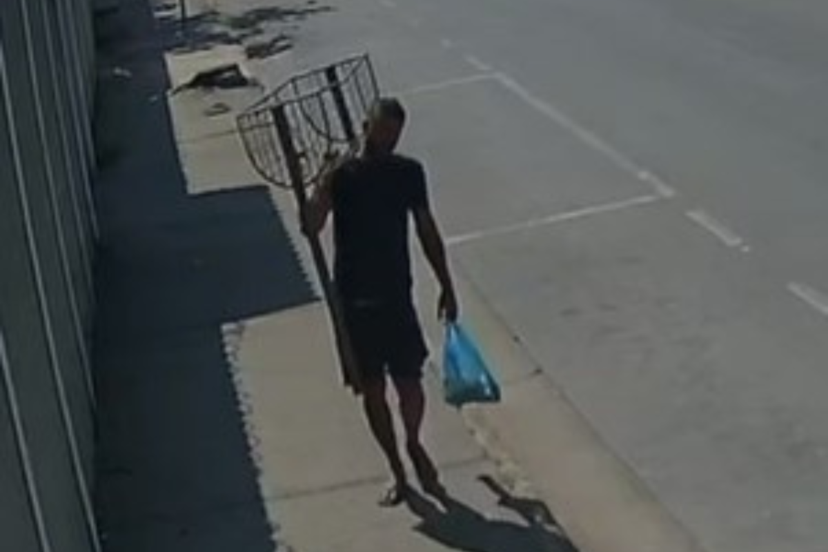 Suspeito de ter furtado a lixeira ainda não foi identificado