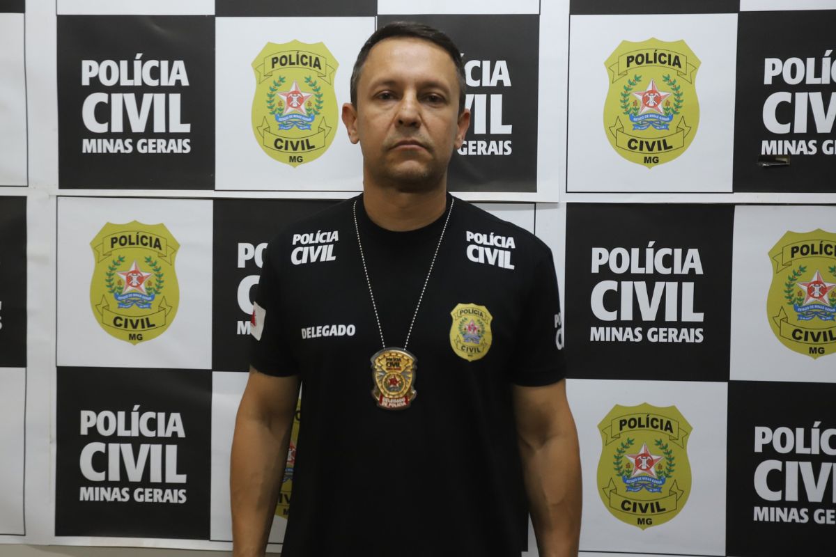 Delegado Otávio Luiz de Carvalho, responsável pela investigação do crime em Betim