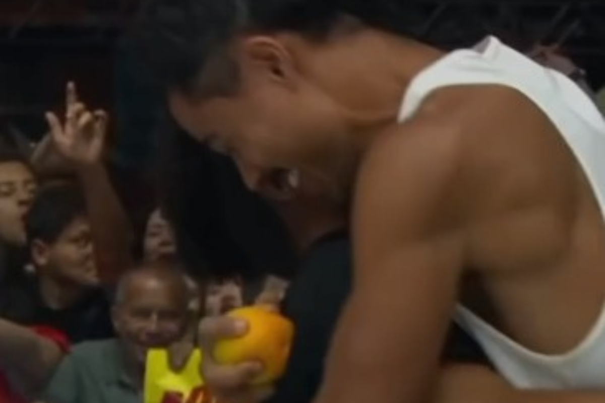 Breno e Milena foram a dupla, considerando todas das cinco Casas de Vidro espalhadas pelo país, que ficou mais tempo - cerca de cinco horas - equilibrando uma laranja