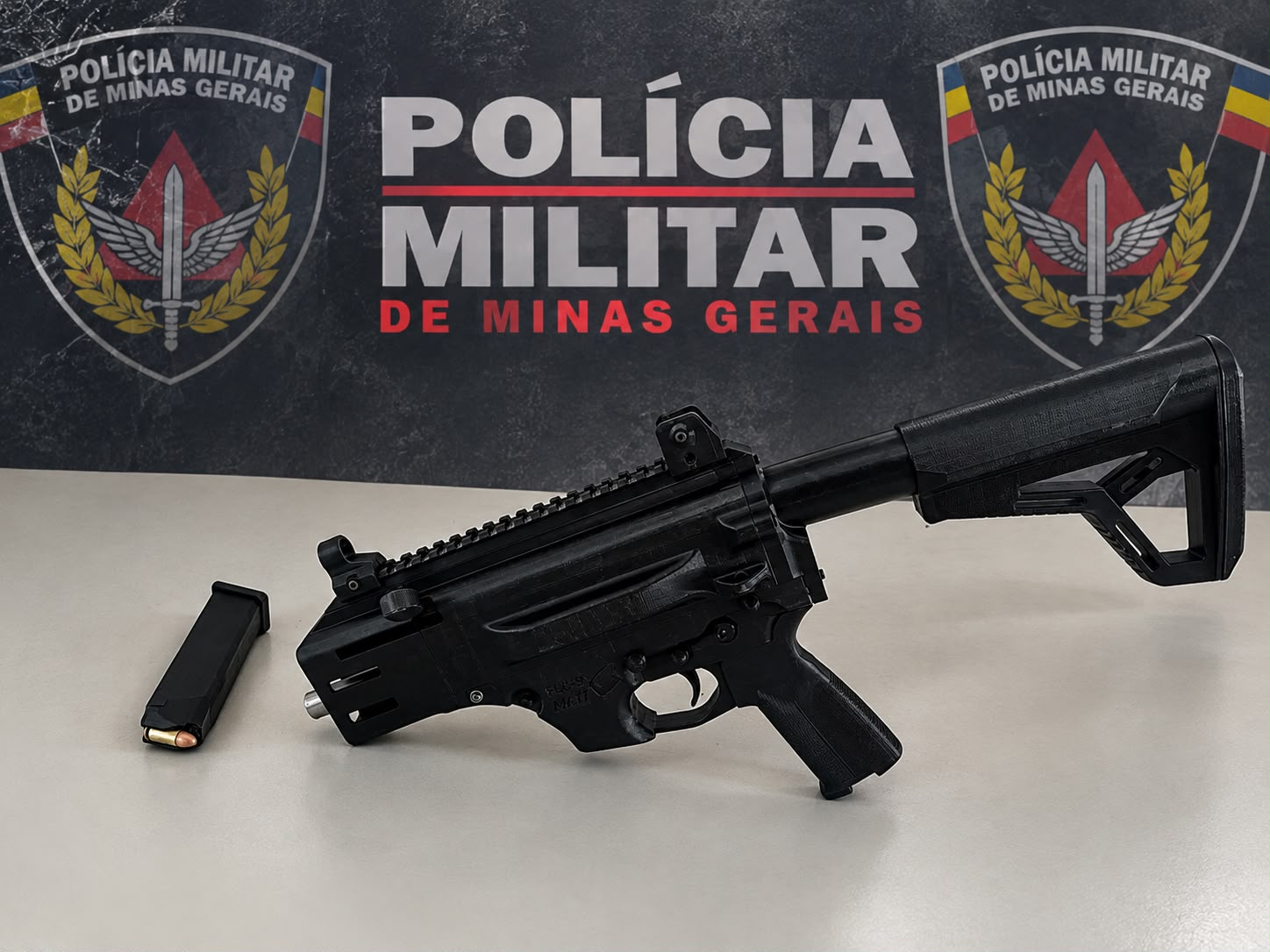 Carabina semiautomática combina peças impressas em 3D com componentes metálicos