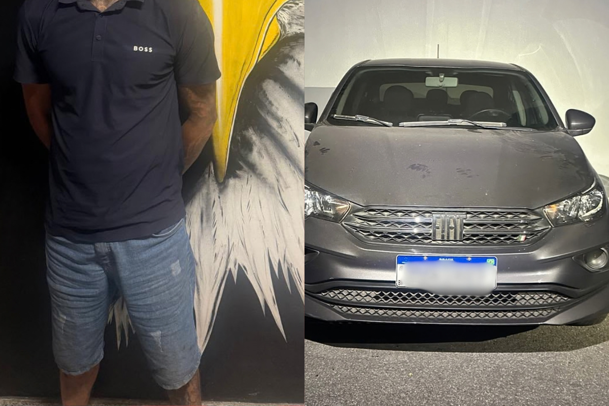 Veículo foi removido ao pátio credenciado, e o homem foi conduzido para a Delegacia de Polícia Civil