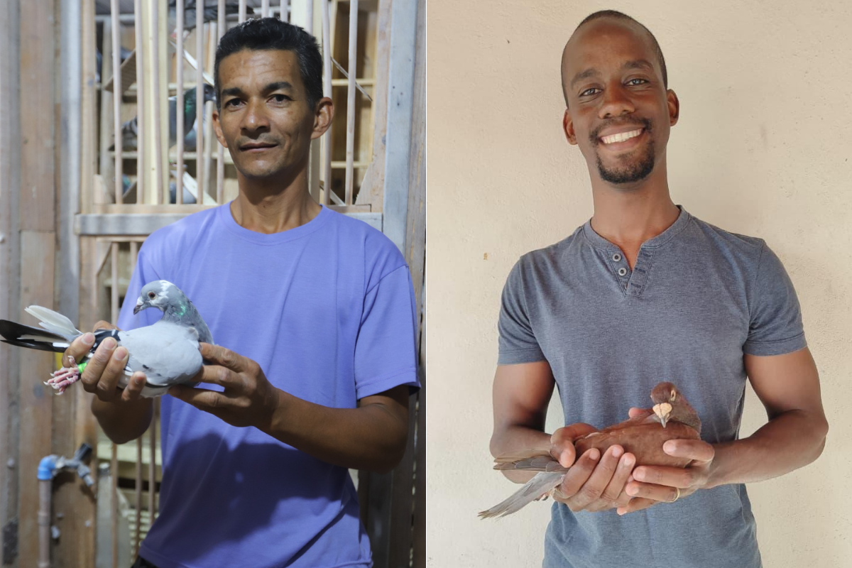 Edimilson Fernandes (à esquerda) se encantou pelo esporte há cerca de cinco anos; Fernando Nunes teve contato com a espécie ainda criança