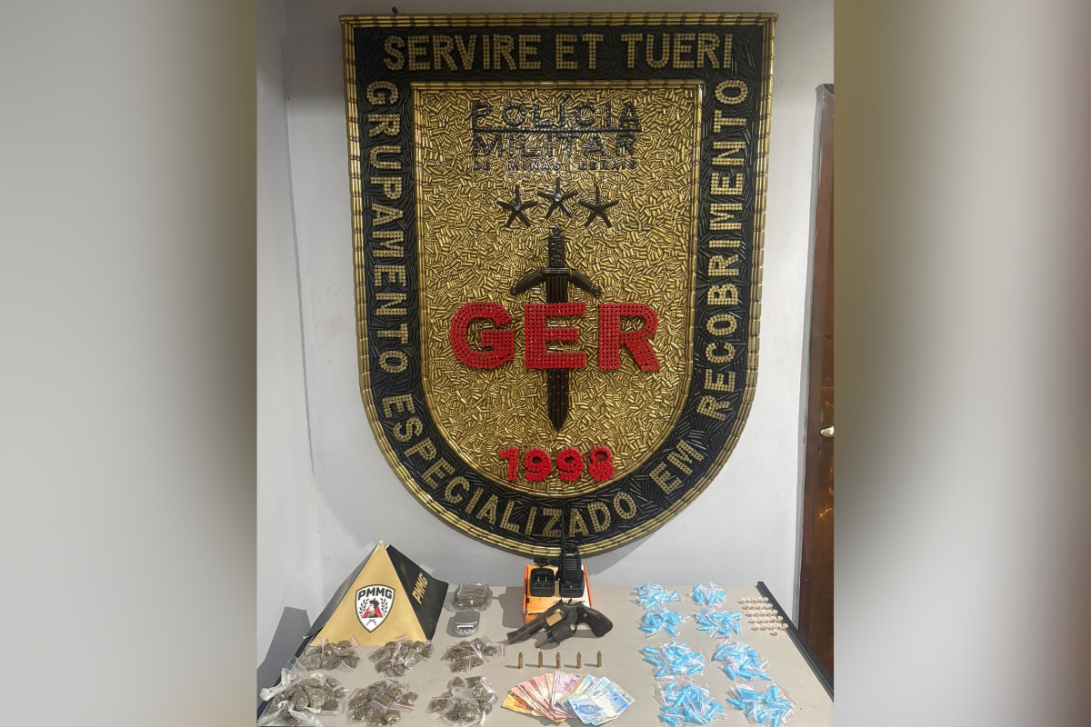 Itens apreendidos pela PM