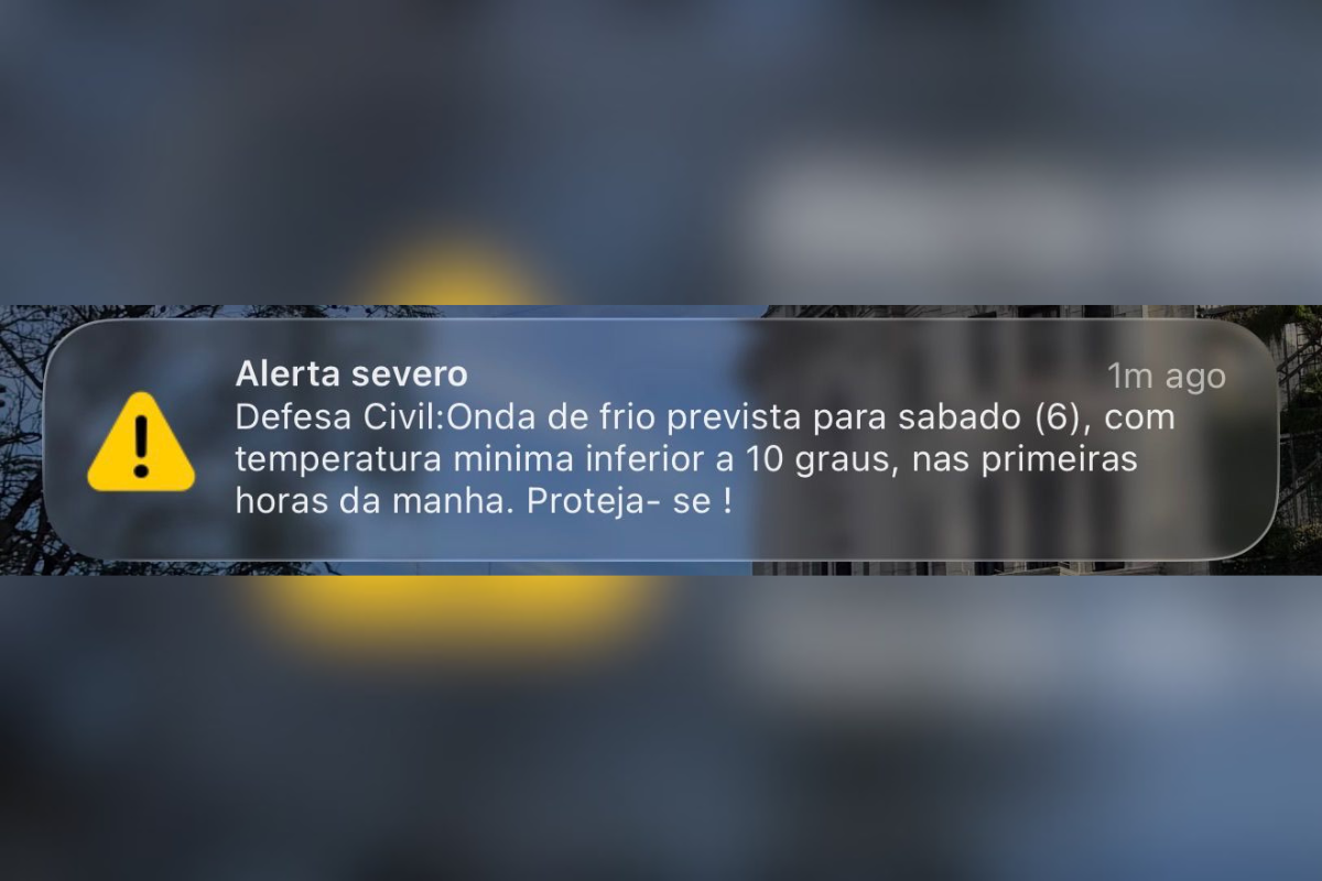 Betim pode ter frio intenso durante a manhã deste sábado (6/6)
