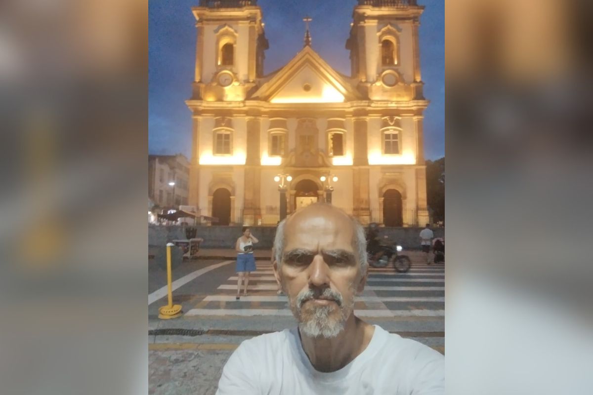 Frediano Olímpio Martins, de 61 anos, conclui nesta sexta-feira (17) sua 45ª peregrinação ao Santuário Nacional de Nossa Senhora Aparecida