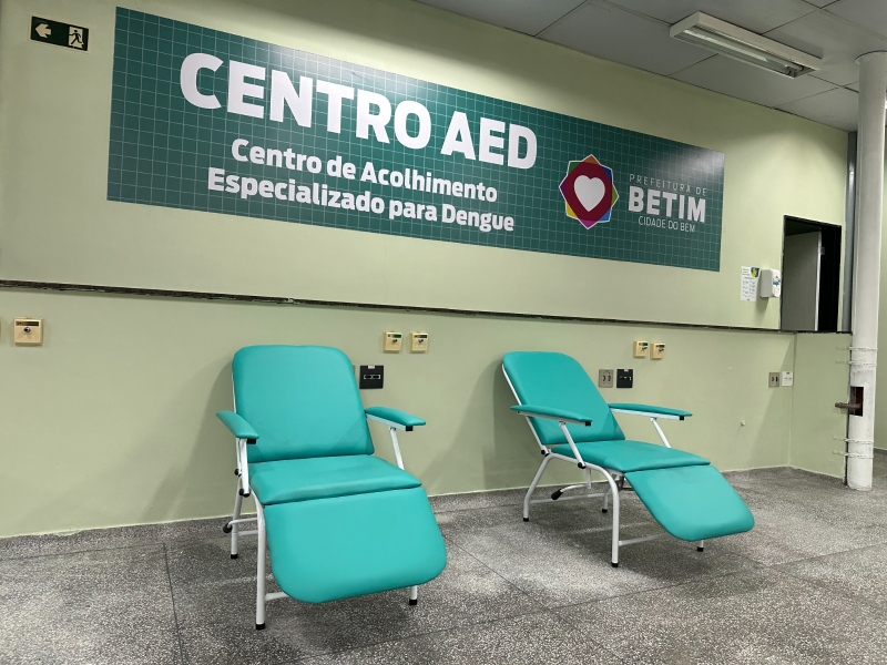 Além de 30 pontos de hidratação, Centro AED contará com recepção, uma sala para acolhimento, dois consultórios médicos, sala de coleta de sangue, banheiros e um leito de estabilização clínica de pacientes