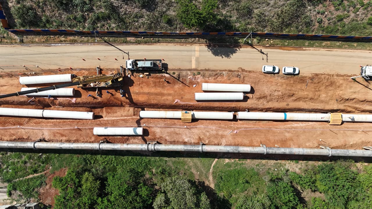 Com investimentos de R$ 1,1 bilhão em infraestruturas que garantirão a segurança hídrica da Região Metropolitana de Belo Horizonte