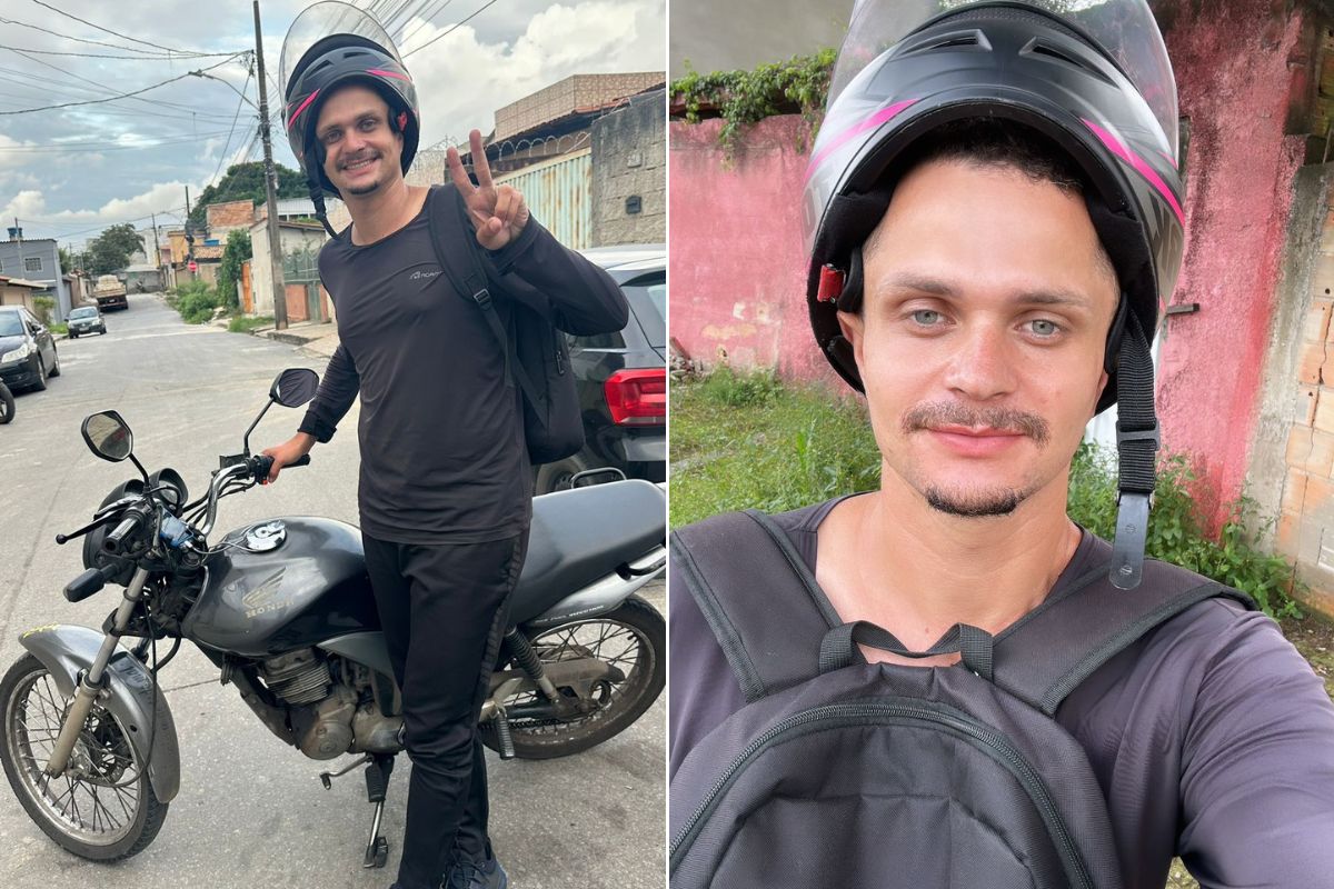Bruno começou a trabalhar com transporte por app depois de sair de um emprego na Secretaria de Estado de Saúde
