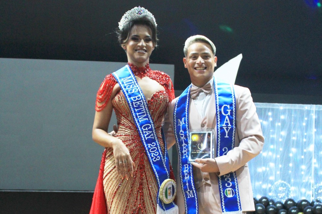 Lany Jackson ganhou a coroa de miss, e Edgar Aragão, o título de mister, no concurso do ano passado
