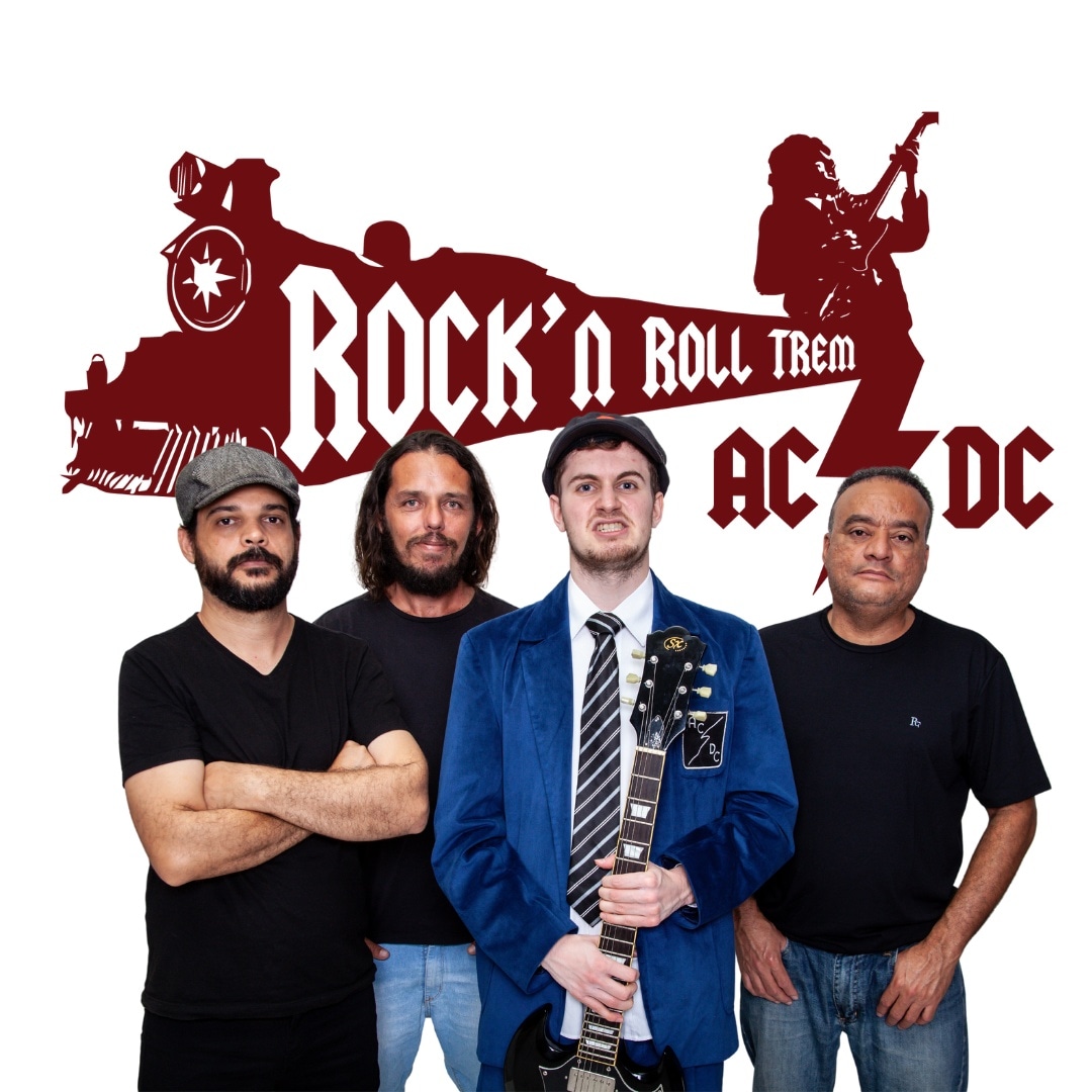 Grupo Rock n’ Roll Trem, faz tributo à clássica banda australiana AC/DC