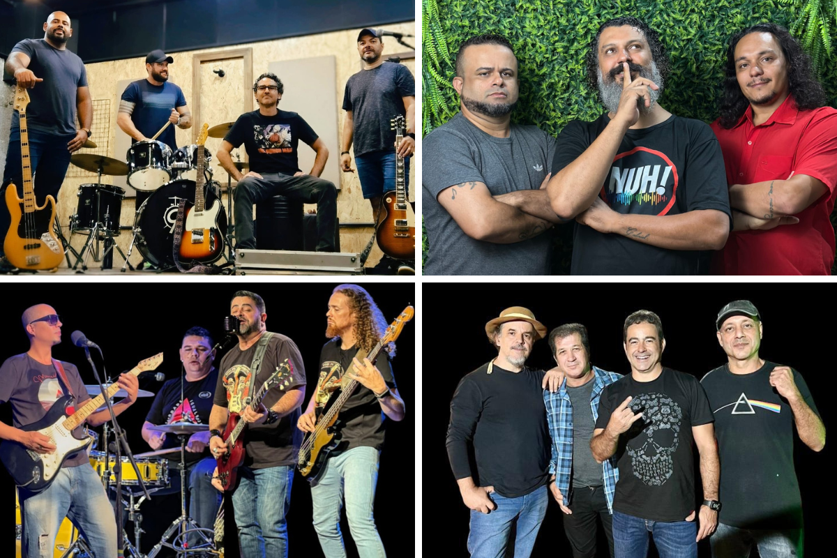 Bandas vão apresentar releituras de grandes sucessos do rock, além de músicas autorais
