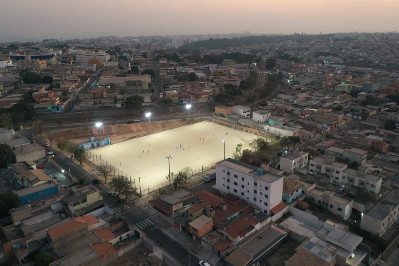 Esse é o 25º campo de futebol amador contemplado pelo projeto de modernização executado pela Prefeitura de Betim