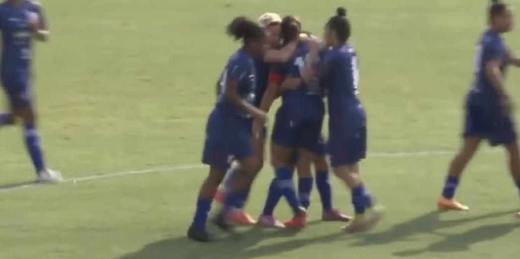 Gol foi marcado pela meio-campista Aninha, camisa 10 do time