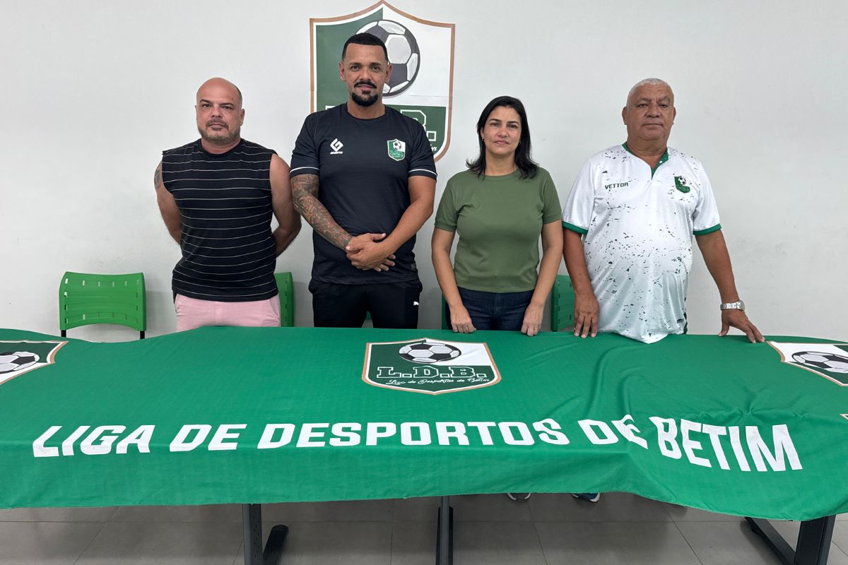 Alex Lomas (conselheiro fiscal), Beto Santana (presidente), Fabiana Figueiredo (vice) e Marcelino Alexandre (conselheiro fiscal) fazem parte da nova direção da LDB até 2029
