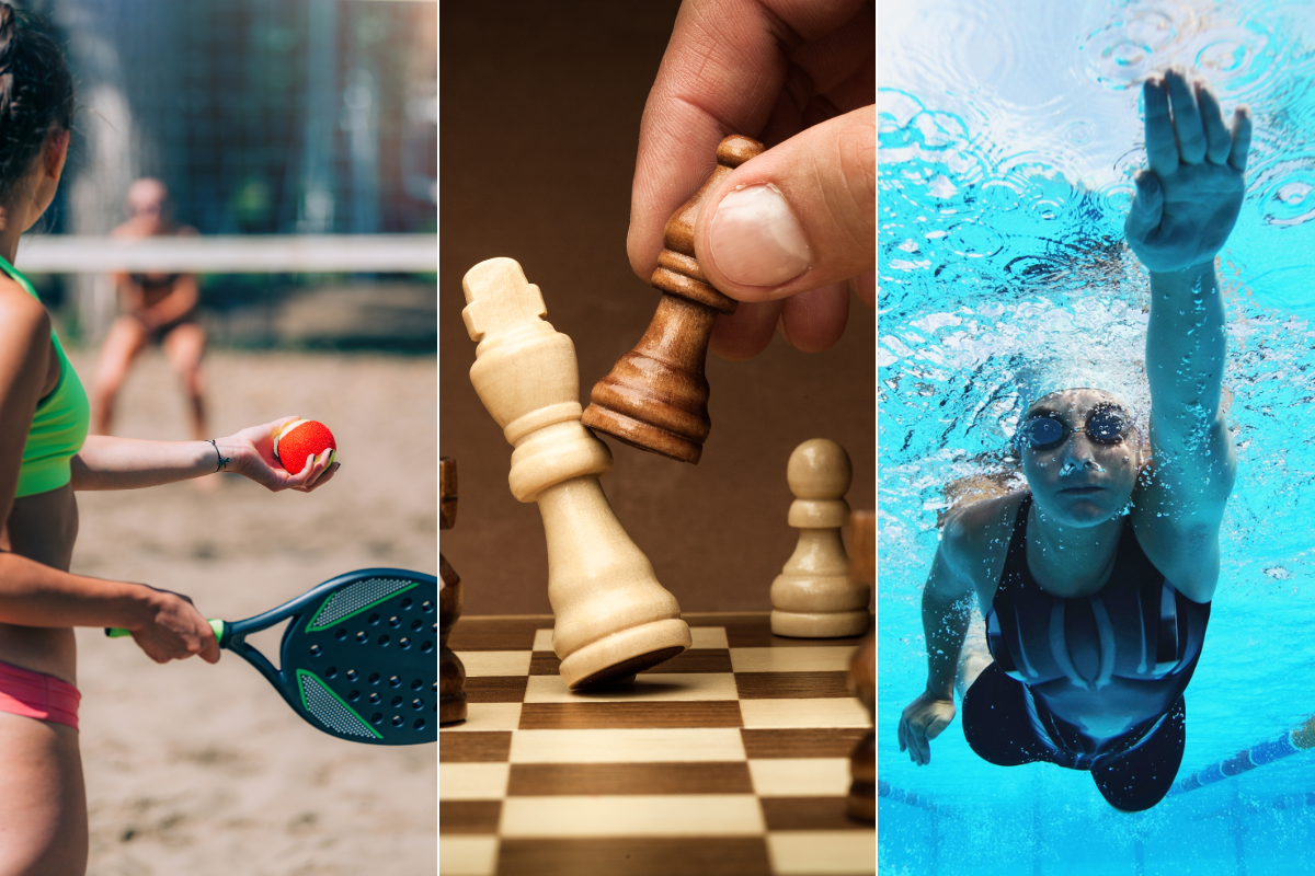 Três modalidades de esporte estão na programação do dia