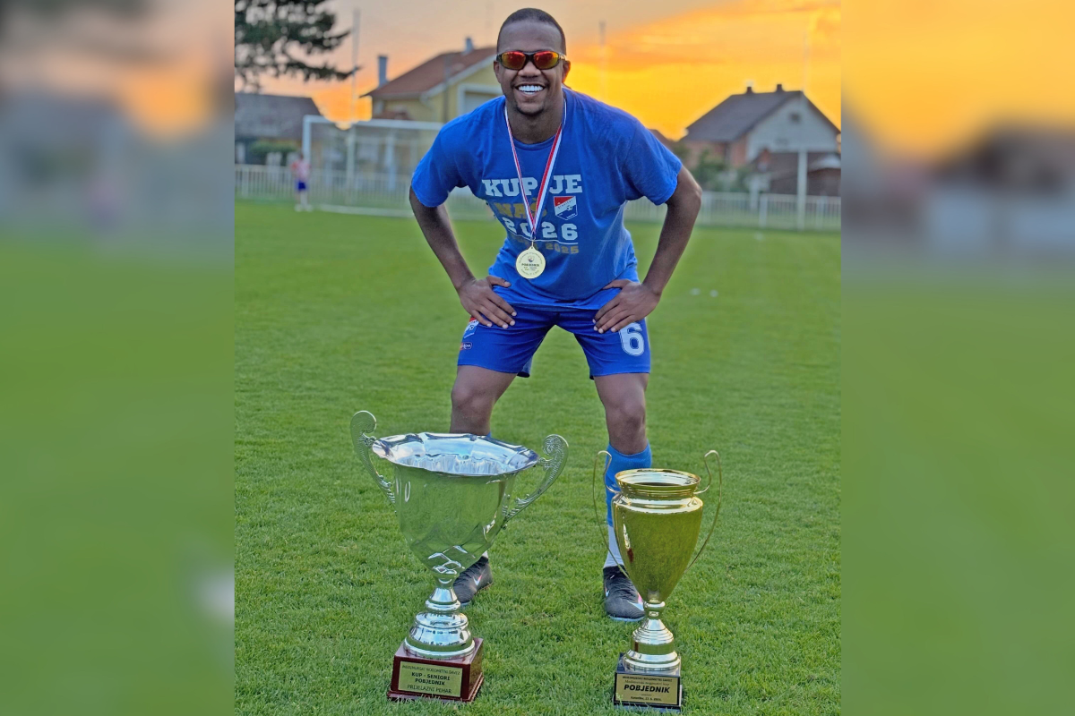 Rafael Mineiro, de 22 anos, viveu em Betim dos 3 aos 20 anos, quando se mudou para a Croácia para atuar como atleta profissional de futebol