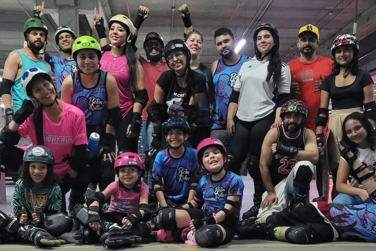 É necessário que cada interessado leve os patins para uso próprio e o kit obrigatório para proteção