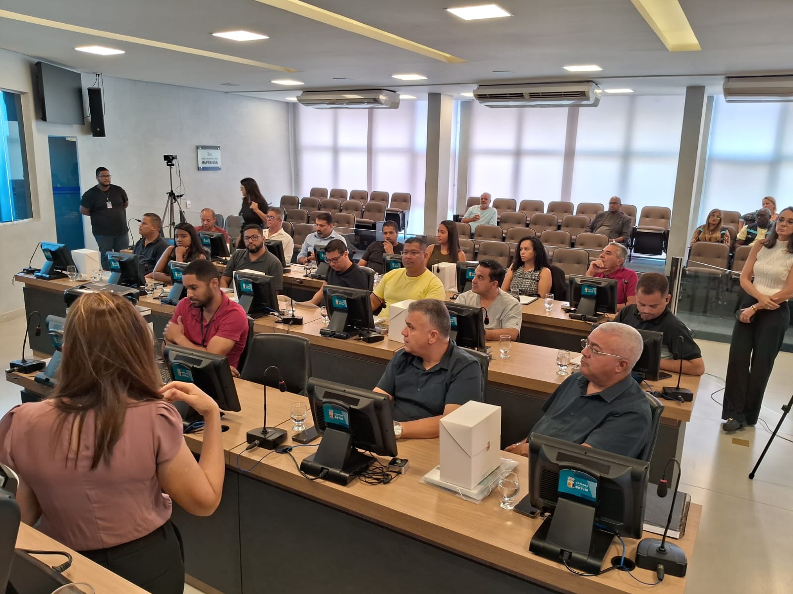 Visita de cortesia aconteceu na manhã desta segunda (25), no Legislativo de Betim