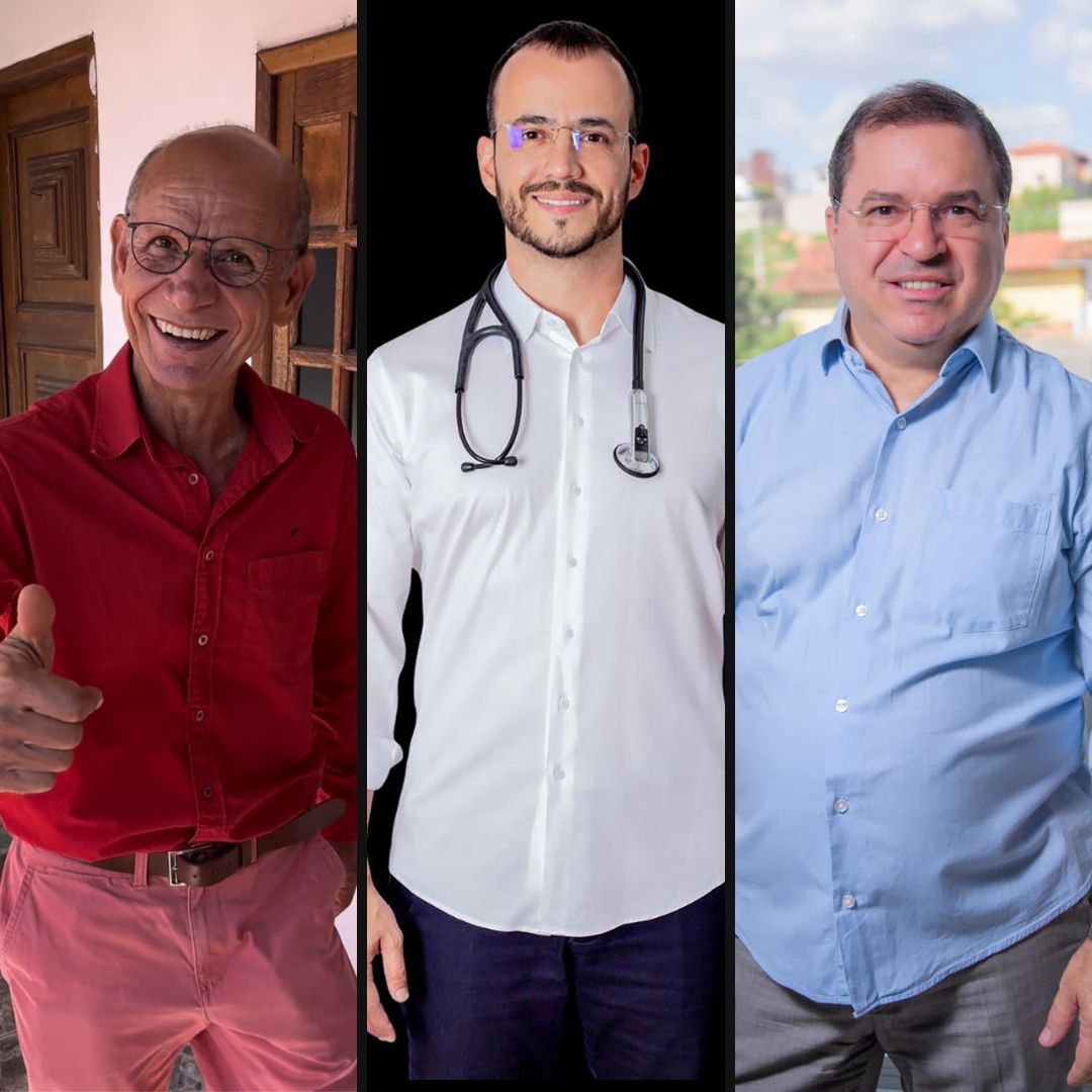 Ex-prefeito e ex-deputado estadual, Jésus Lima; ex-vereador e ex-vice-prefeito, o médico Vinícius Resende; e aliado de MDC e ex-secretário da ex-prefeita, Adilson de Souza