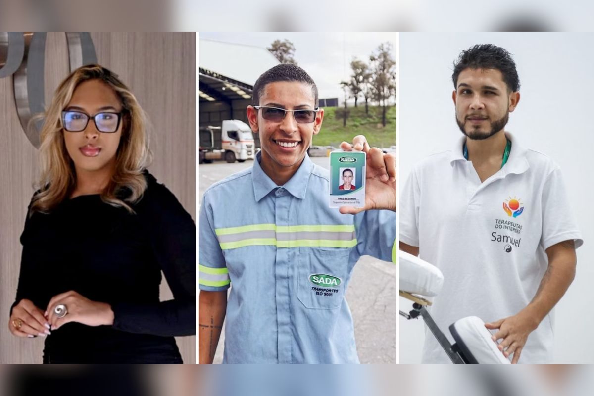 Karoline Reis, Théo Marques e Samuel Pereira
