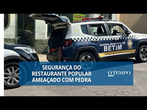 Segurança do restaurante popular do Centro foi ameaçado com pedra por um homem em situação de rua