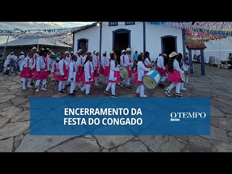 Último dia da Festa do Congado na Capela de Nossa Senhora do Rosário no bairro Angola