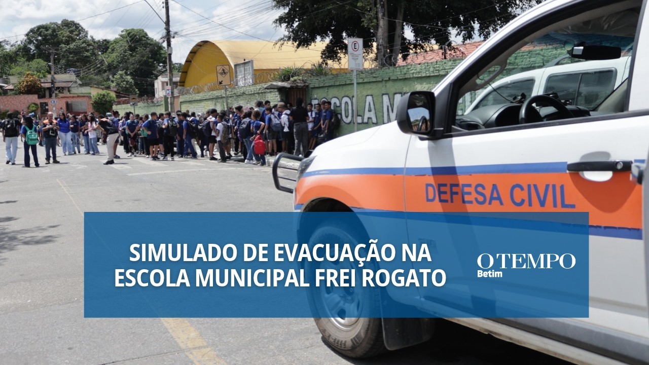 Simulado de evacuação reúne mais de 240 alunos da escola Frei Rogato
