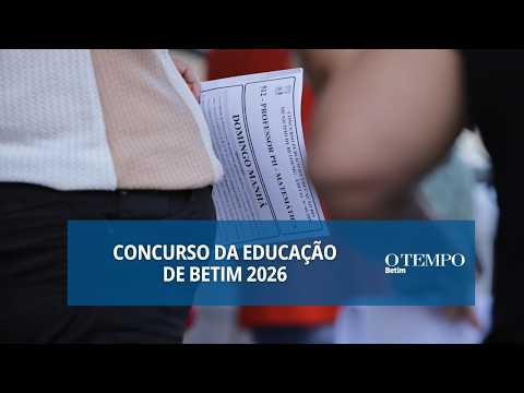 Concurso da educação de Betim reúne milhares de candidatos neste domingo
