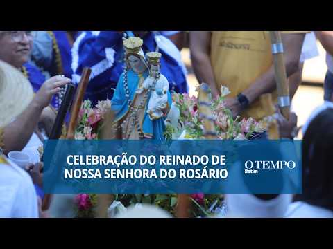 Chegada de Nossa Senhora do Rosário pelo rio Paraopeba na festa do Reinado da Colônia Santa Isabel