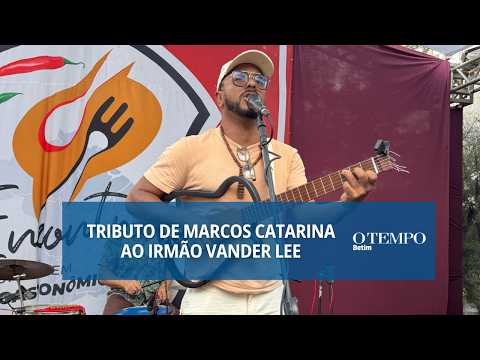 Marcos Catarina se apresentou em Betim com um repertório que homenageou o irmão Vander Lee
