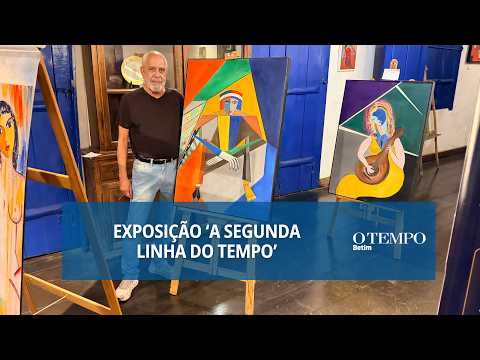 Aos 81 anos, aposentado realiza sonho antigo e faz primeira exposição de pinturas em Betim