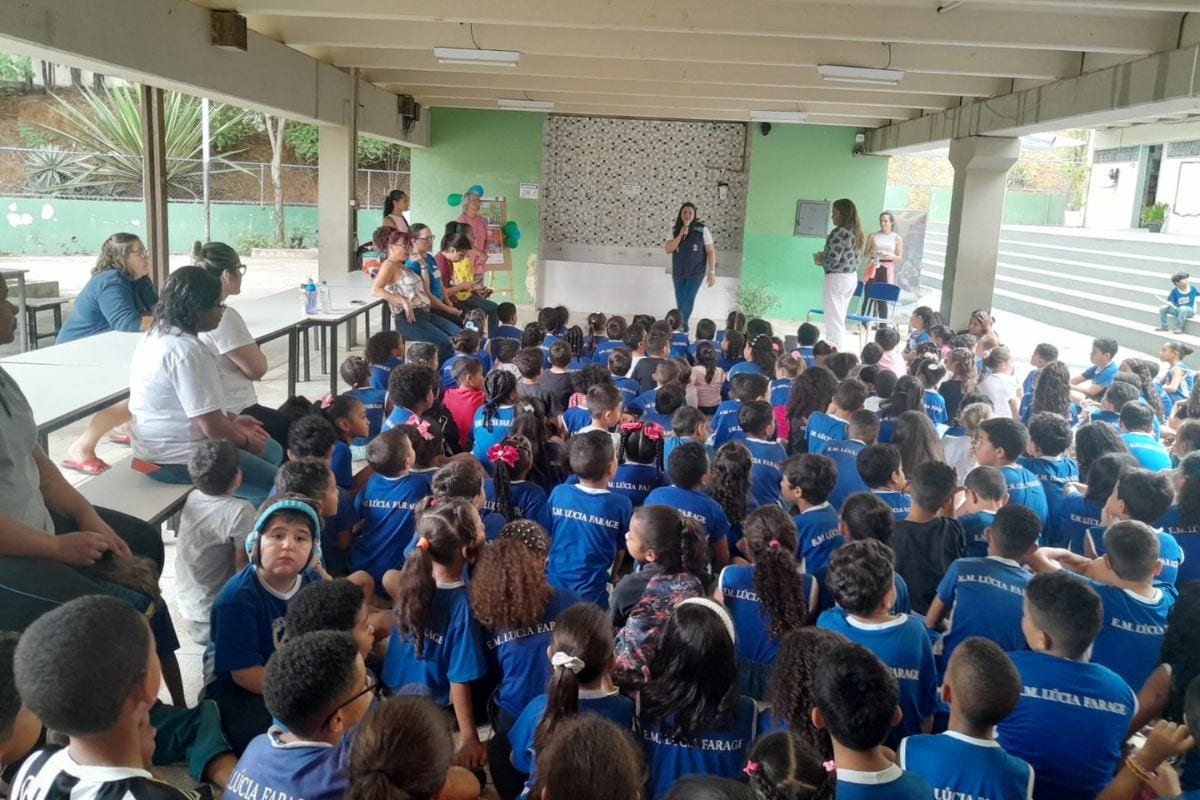 Alunos receberam a visita dos servidores do Centro de Referência de Zoonoses com palestras e dinâmicas teatrais 
