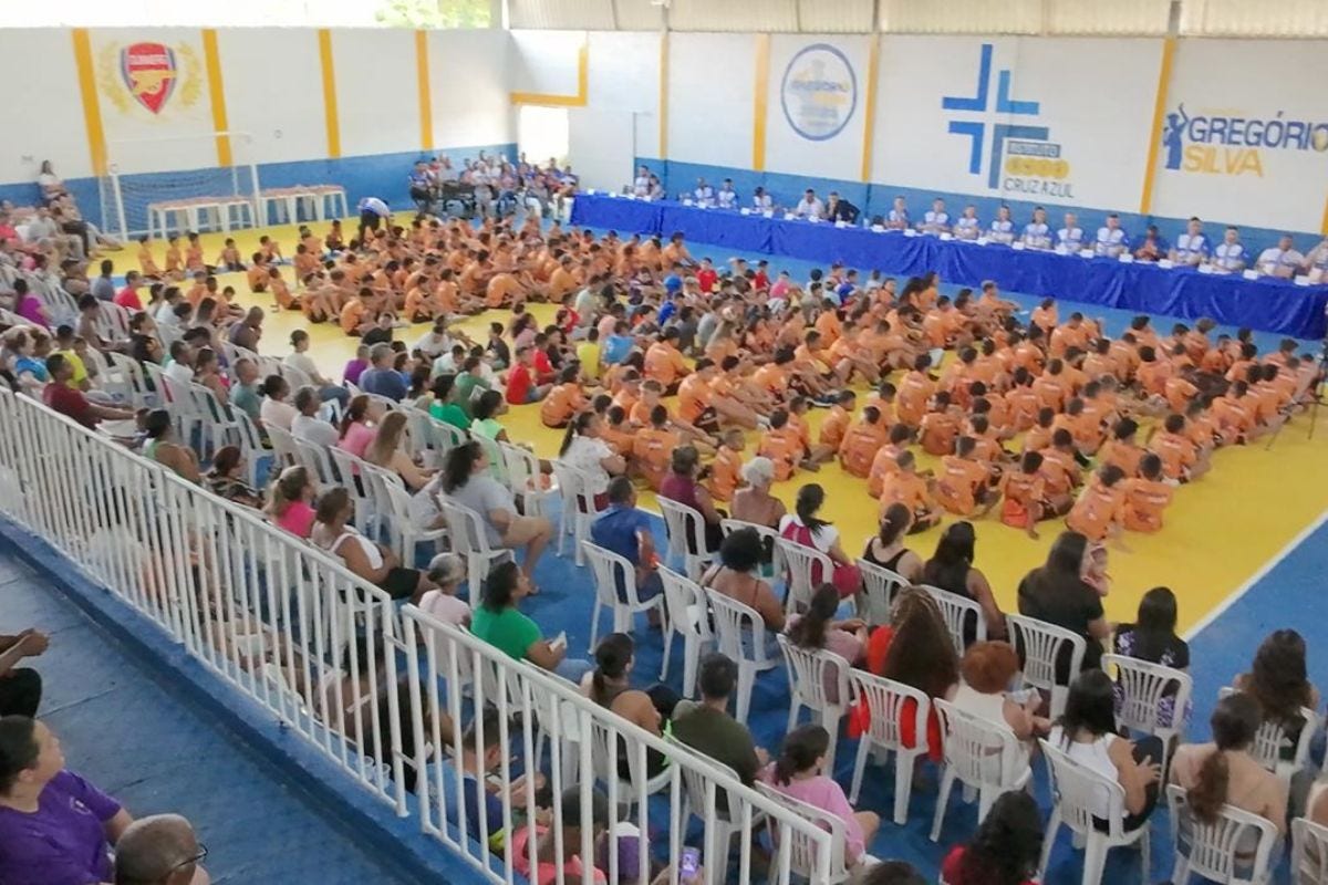 Espaço revitalizado fica dentro do Clube Recreativo Forense, na avenida Tapajós, no bairro VIla Cristina